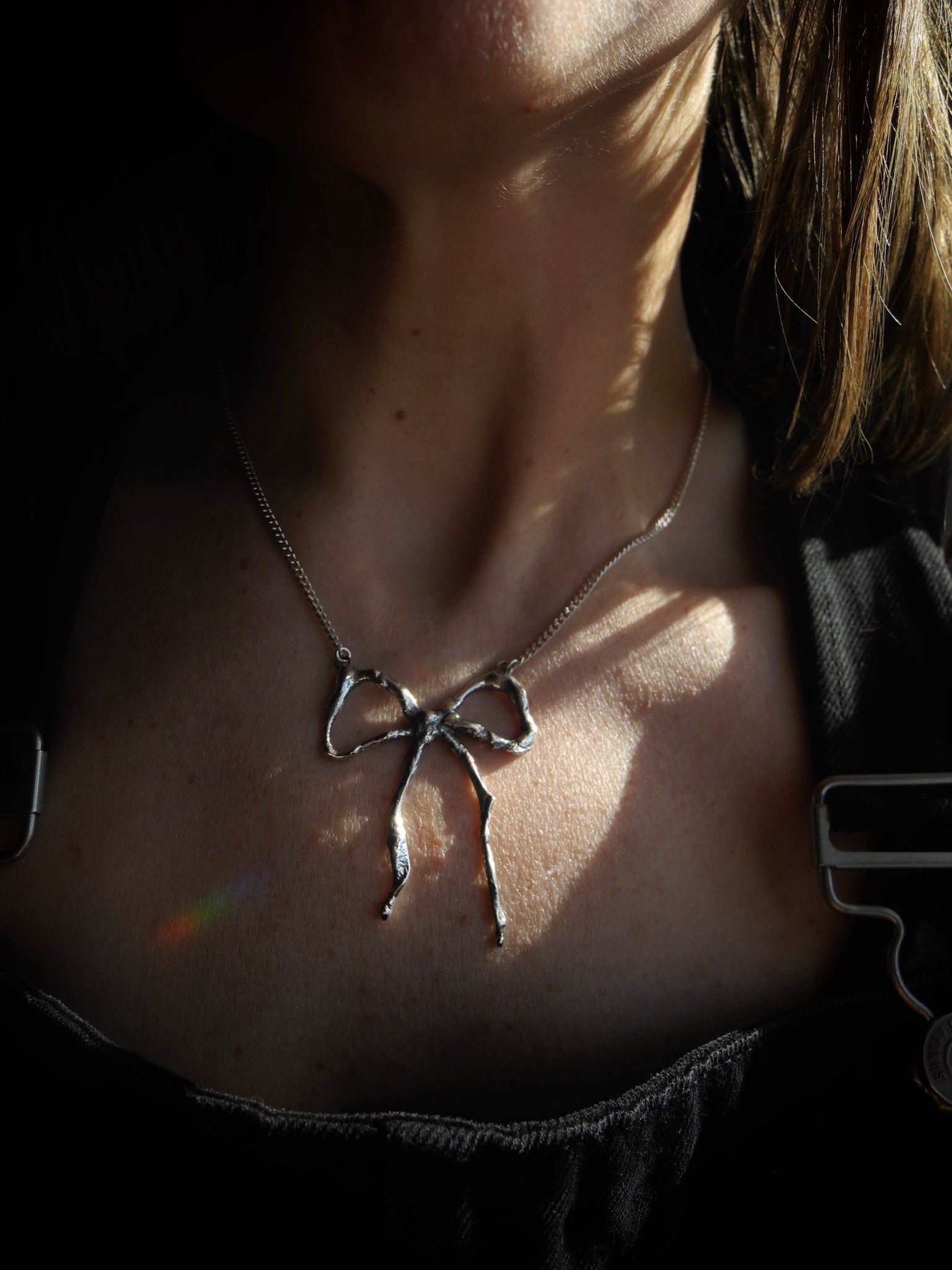 Weathered Bow Necklace