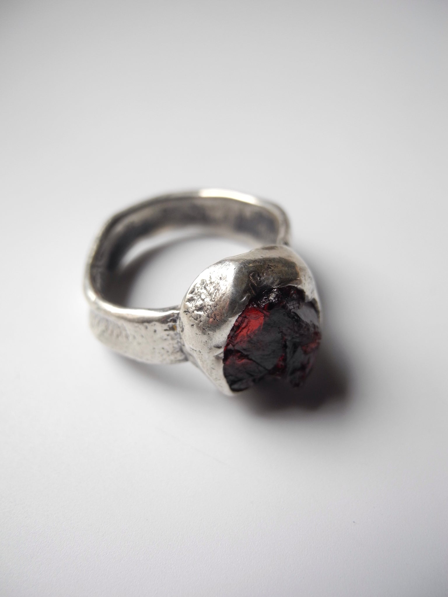 Unearthed Garnet Ring