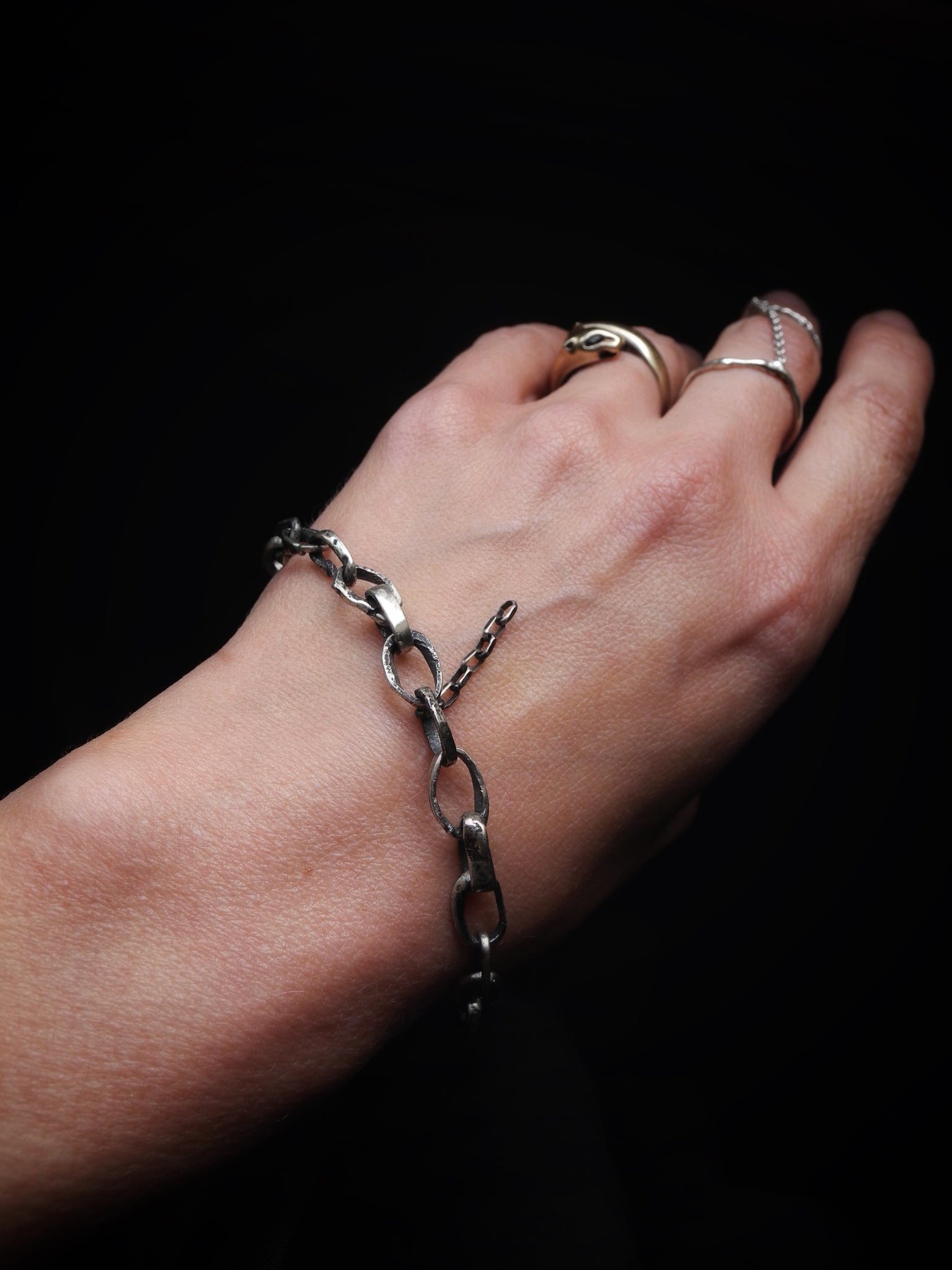 Weathered Chain Link Bracelet