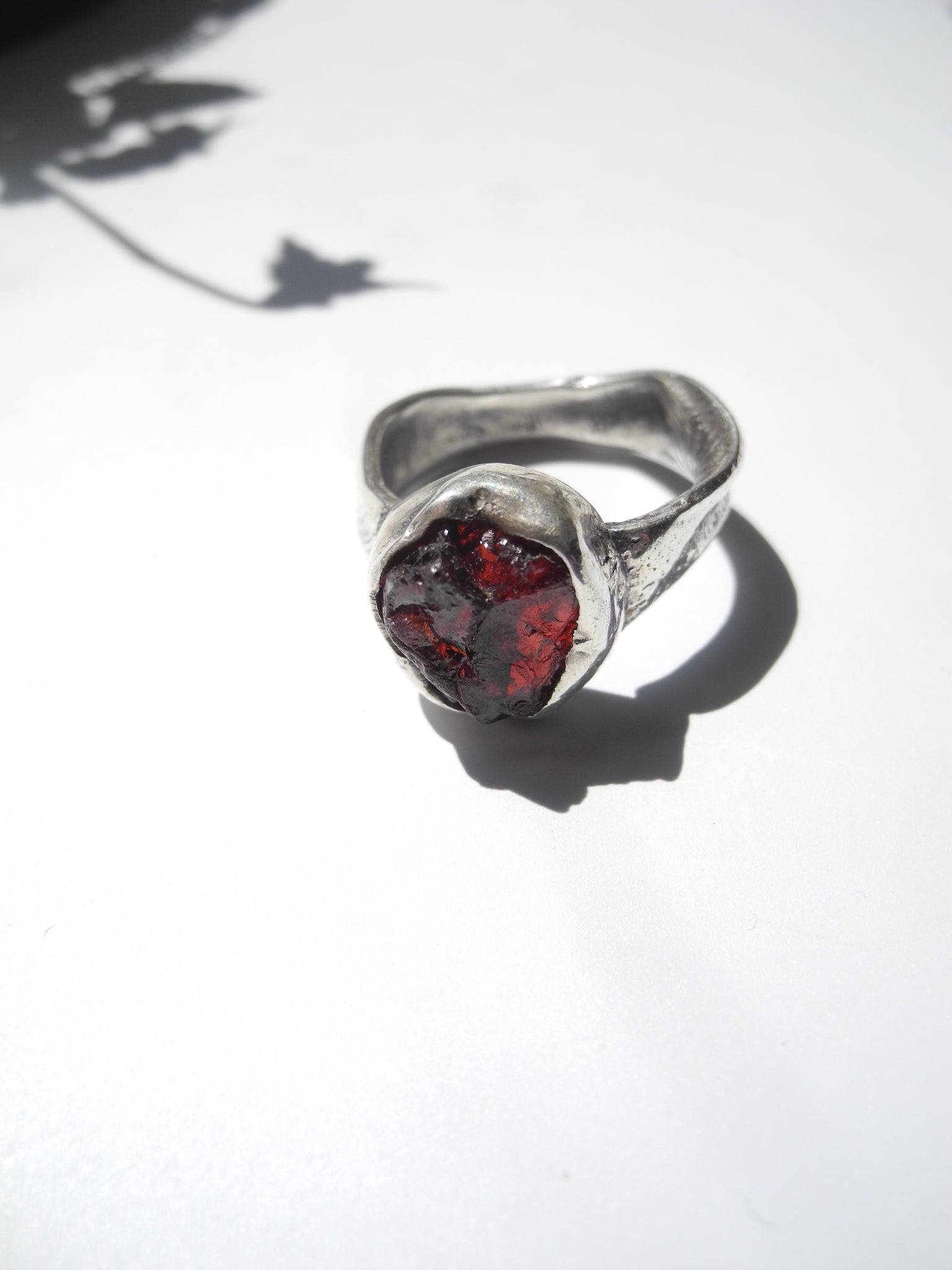 Unearthed Garnet Ring